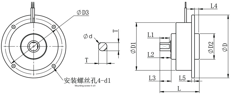 zkg磁粉制动器外形图